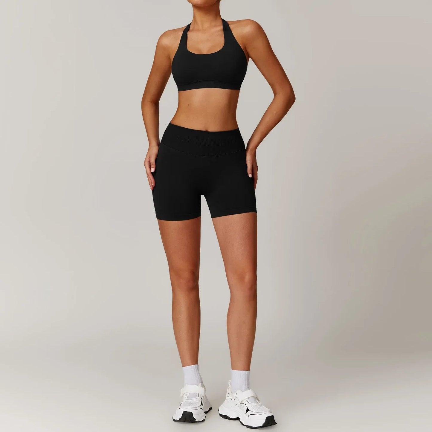 Jacket Yoga Set Women Long Sleeve Stand Up Collar Zipper Coat Seamless High Waist Short Fitness Suit Outdoor Sport Tracksuit