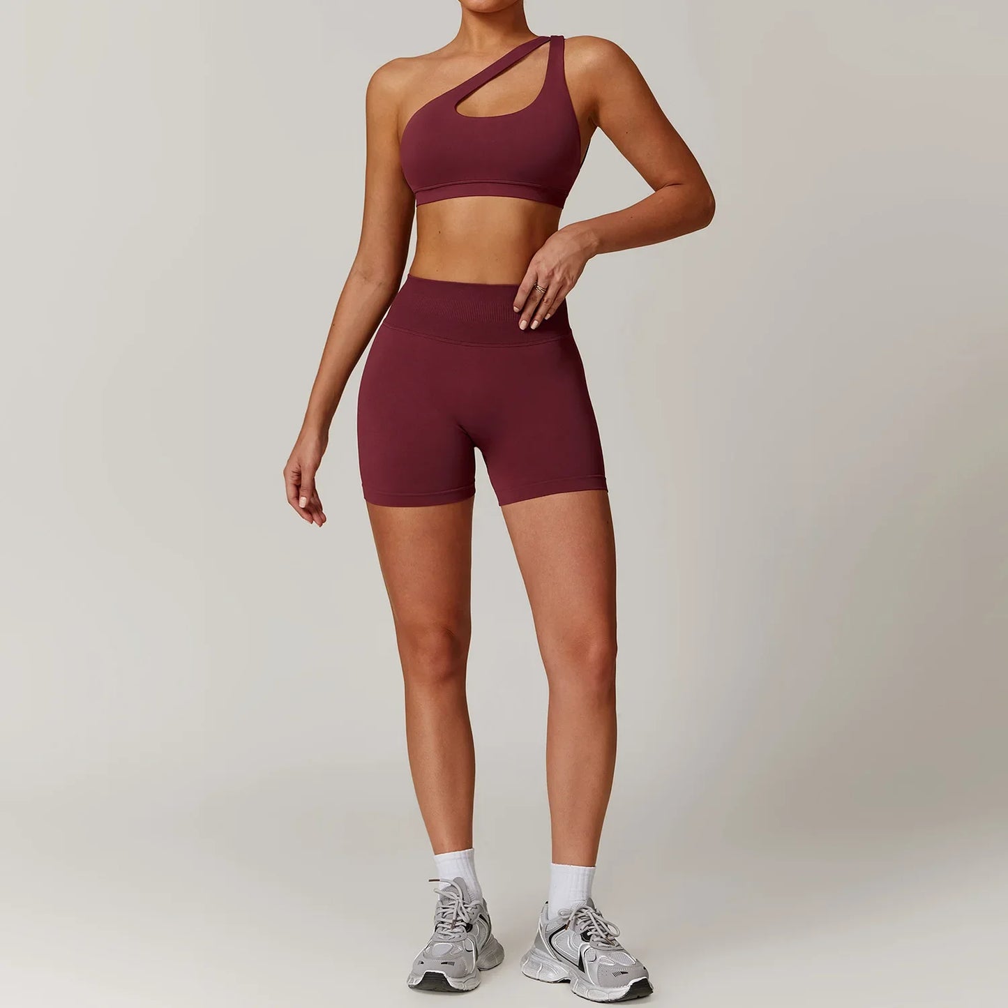 Jacket Yoga Set Women Long Sleeve Stand Up Collar Zipper Coat Seamless High Waist Short Fitness Suit Outdoor Sport Tracksuit