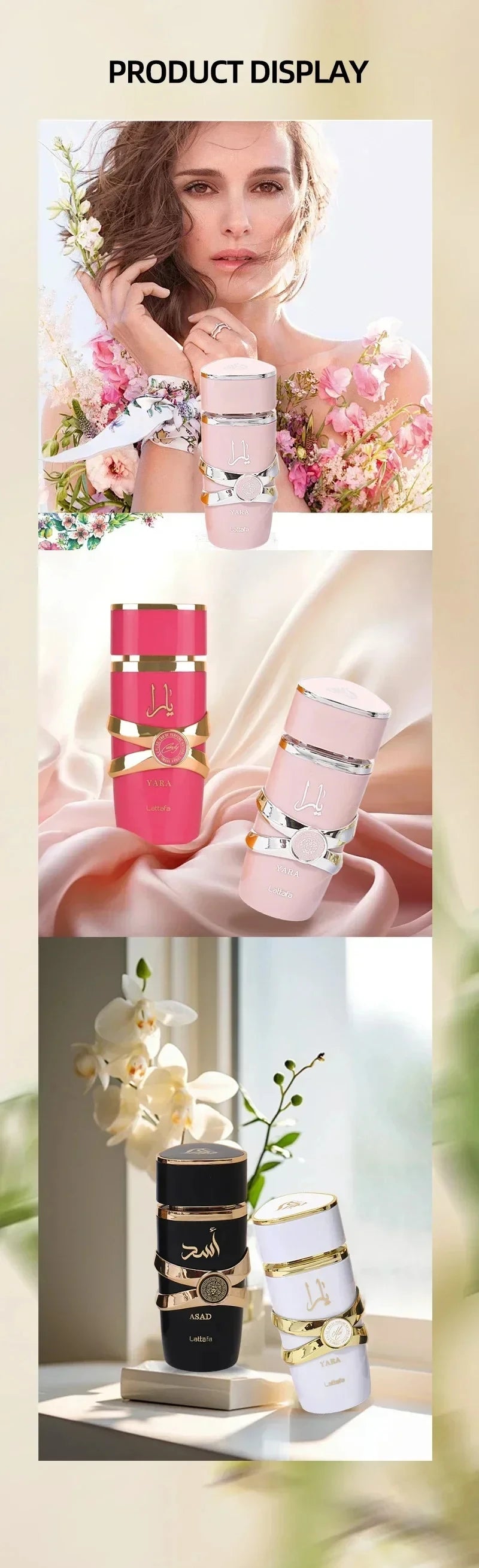 100ml Original Yara Lattafa Perfume for Women Men High Quality Long Lasting Body Spray Fragrance Arabian Light Perfume Pheromone
